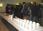 Row of cups and saucers and catering at the Discipline Bridging Initiative 17 January 2007 seminar